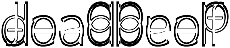 Ambigram for deadbeef in Segoeuil
